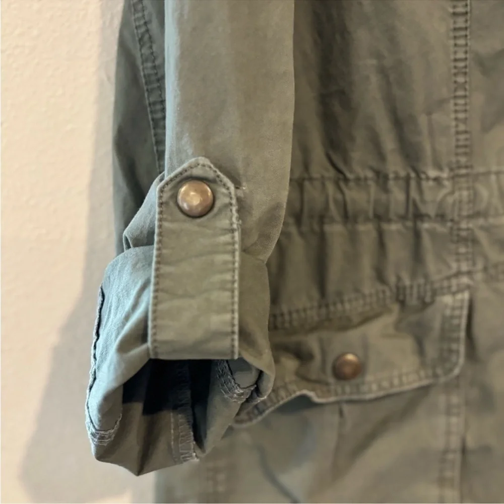 Ashley by 26 International Youth Green Utility Jacket Military Anorak Size Large